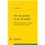 Art de penser et art de parler