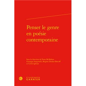 Penser le genre en poésie contemporaine