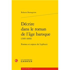 Décrire dans le roman de l'âge baroque