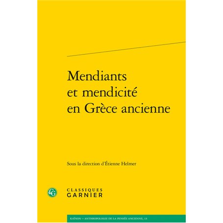 Mendiants et mendicité en Grèce ancienne