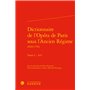 Dictionnaire de l'Opéra de Paris sous l'Ancien Régime