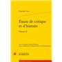 Essais de critique et d'histoire