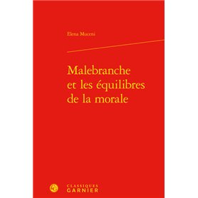 Malebranche et les équilibres de la morale