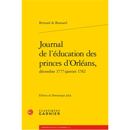 Journal de l'éducation des princes d'Orléans,