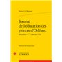 Journal de l'éducation des princes d'Orléans,