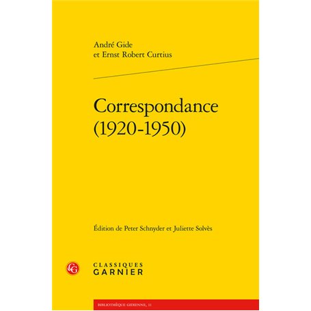 Correspondance (1920-1950)