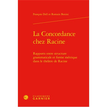 La Concordance chez Racine