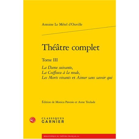 Théâtre complet