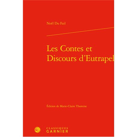 Les Contes et Discours d'Eutrapel