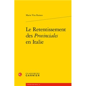 Le Retentissement des Provinciales en Italie