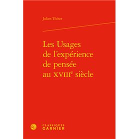 Les Usages de l'expérience de pensée au XVIIIe siècle