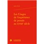 Les Usages de l'expérience de pensée au XVIIIe siècle