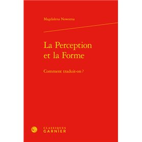 La Perception et la Forme