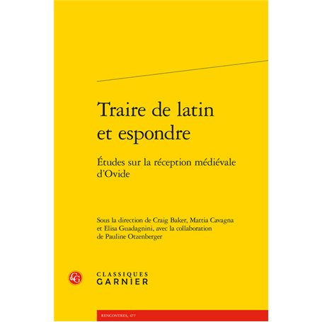 Traire de latin et espondre