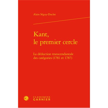 Kant, le premier cercle