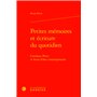 Petites mémoires et écriture du quotidien