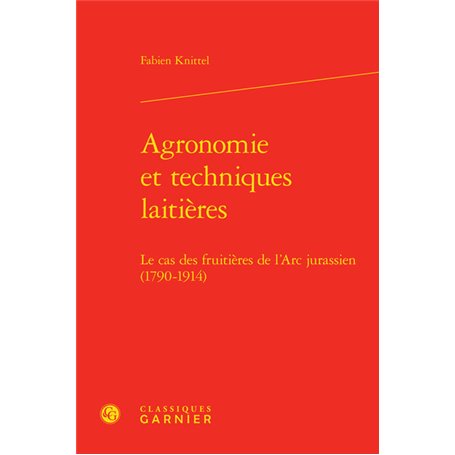 Agronomie et techniques laitières