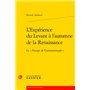 L'Expérience du Levant à l'automne de la Renaissance