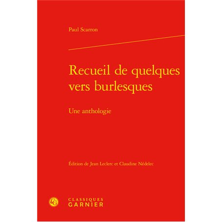 Recueil de quelques vers burlesques