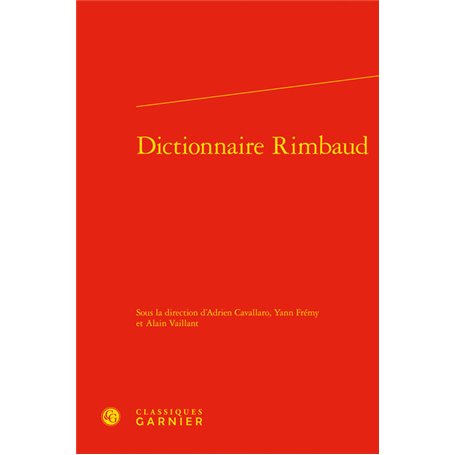 Dictionnaire Rimbaud