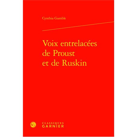 Voix entrelacées de Proust et de Ruskin