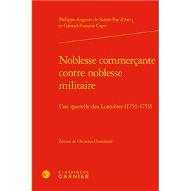 Noblesse commerçante contre noblesse militaire