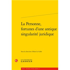 La Personne, fortunes d'une antique singularité juridique