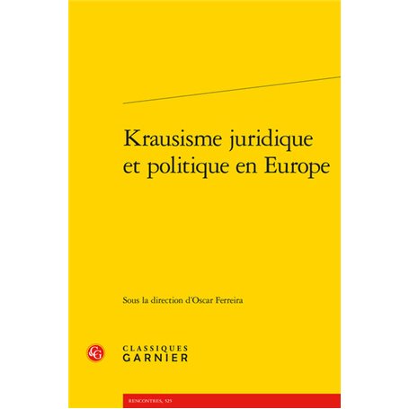 Krausisme juridique et politique en Europe