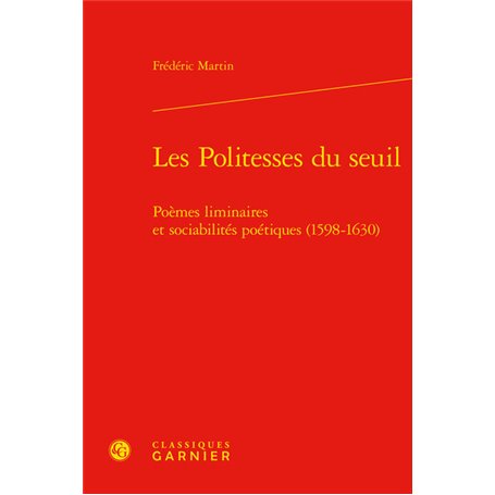 Les Politesses du seuil