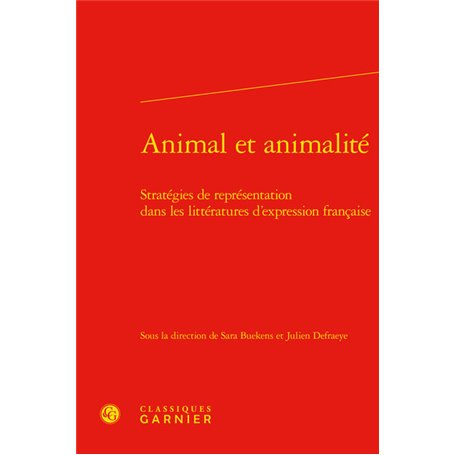 Animal et animalité