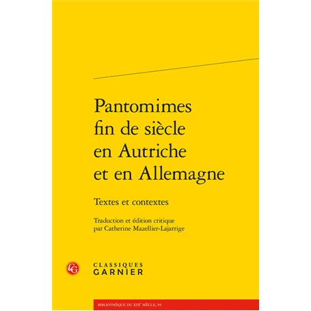 Pantomimes fin de siècle en Autriche et en Allemagne