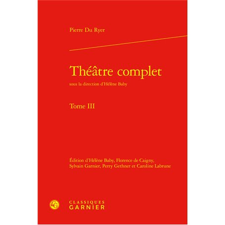 Théâtre complet