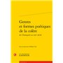 Genres et formes poétiques de la colère