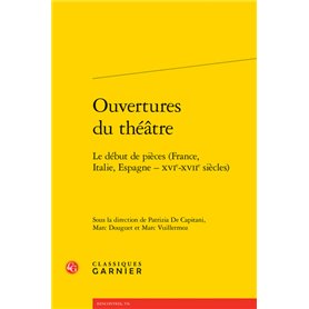 Ouvertures du théâtre