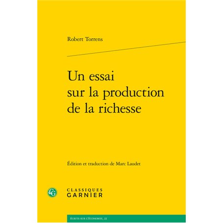 Un essai sur la production de la richesse