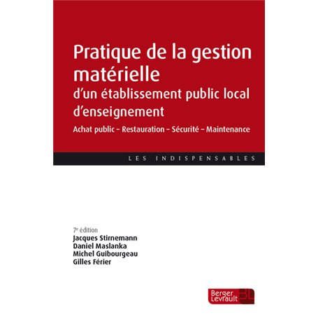 Pratique de la gestion matérielle d'un EPLE (7e éd.)