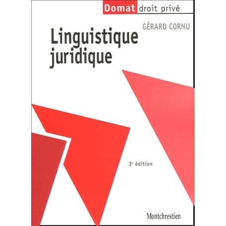 linguistique juridique - 3ème édition