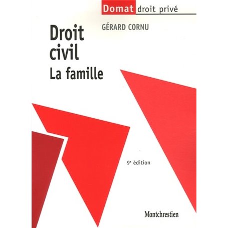 droit civil. la famille - 9ème édition