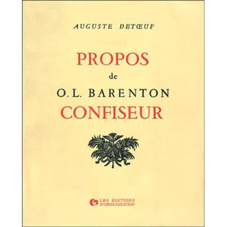 Propos de O.L. Barenton, confiseur