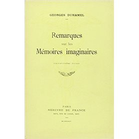 Remarques sur les mémoires imaginaires