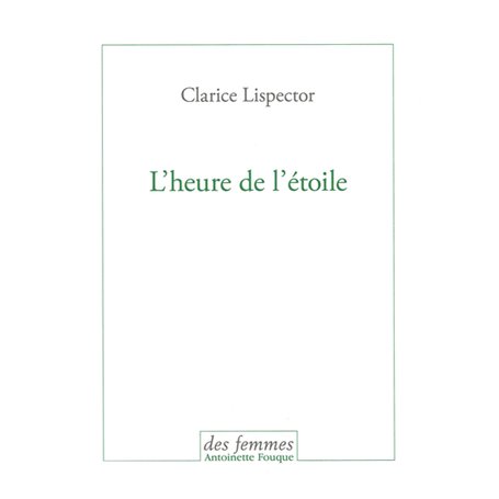 L'heure de l'étoile