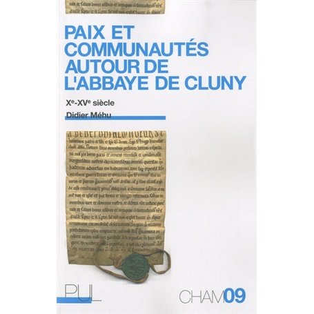 Paix et communautes autour de l'abbaye de Cluny