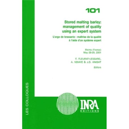 Stored malting barley : management of quality using an expert system - 101