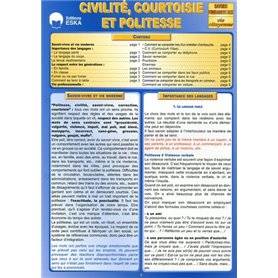 CIVILITE COURTOISIE ET POLITESSE