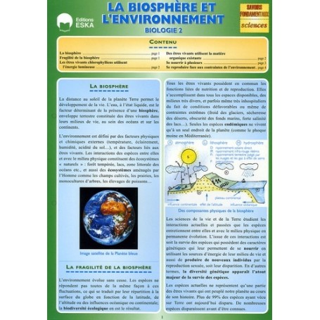 BIOLOGIE 2-LA BIOSPHERE ET L'ENVIRONNEME