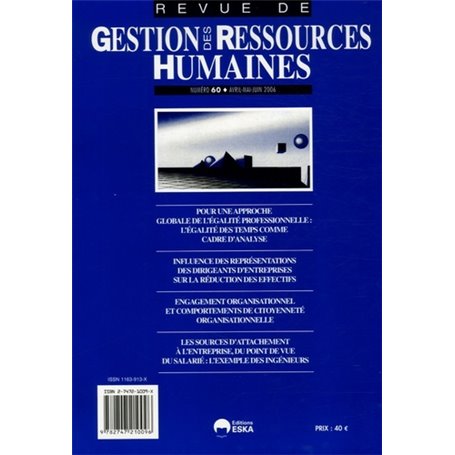 GESTION RESSOURCES HUMAINES N 60-2006