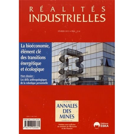 RI FEVRIER 2013 LA BIOECONOMIE ELEMENTS CLES DES TRANSITIONS ENERGETIQUE ET ECOL