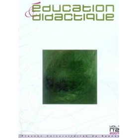 EDUCATION ET DidactIQUE 2