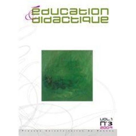 EDUCATION ET DidactIQUE 3