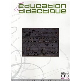 EDUCATION ET DidactIQUE VOL 4/1